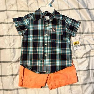 NWT Carter’s Polo and Shorts Outfit
